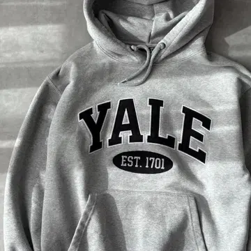 15399 YALE 자수 칼리지 풀오버 후드티