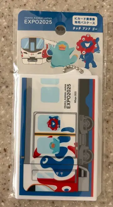 오사카 간사이 만박 icoca 오리지널 패스 케이스 미야쿠미야쿠 이코짱
