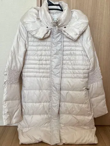 여성용 다운 코트 다운 자켓 롱 다운 다운 90% 화이트