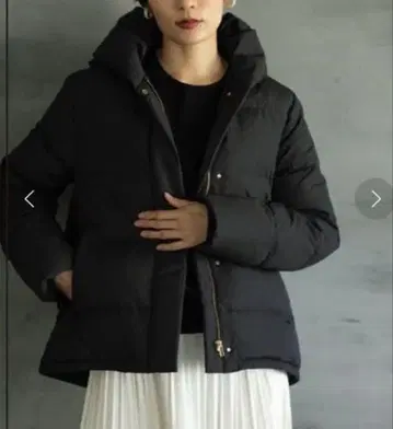 오페크도트클립 블랙 다운 자켓 뮬러다운 M 사이즈