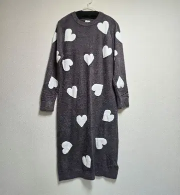 새상품 젤라또피케 스무디 하트 자카드 원피스