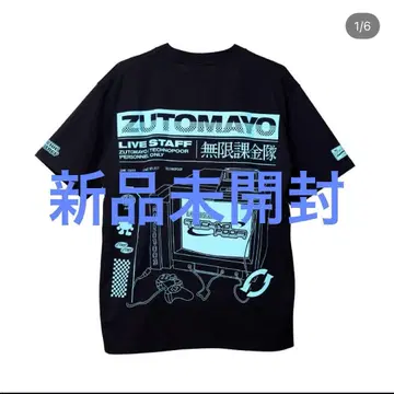 계속 한밤중이면 좋을 텐데 테크노푸어 스태프 T셔츠 M 사이즈 반다나