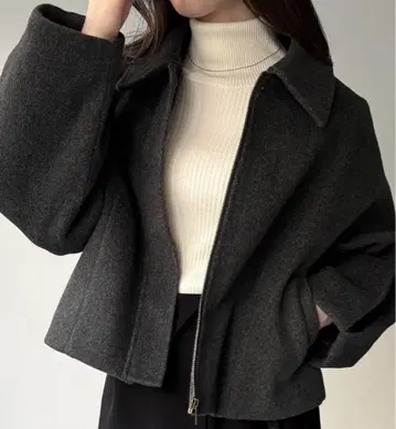 JUNOAH 스탠칼라 숏코트