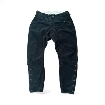 프리휠러스 코듀로이 블랙 블리치 팬츠