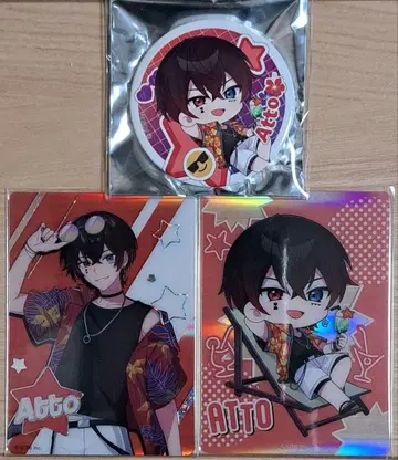 AMPTAK 2025 Summer 클리어 카드 콜렉션 카드 캔뱃지 앗토