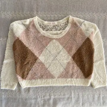 LIZ LISA 아가일 니트 스웨터