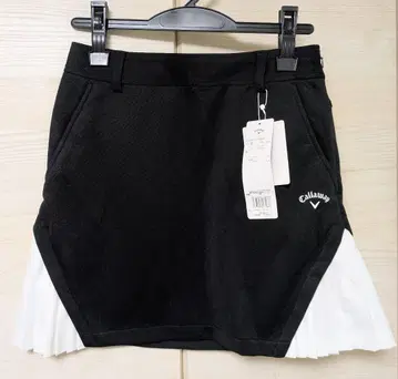 캘러웨이 스커트 골프웨어 블랙 화이트