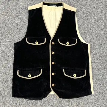 102 프랭크 리더 코듀로이 베스트 XS 블랙 워크 스타일