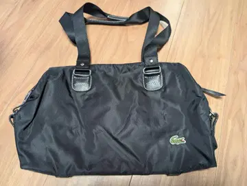 LACOSTE 라코스테 미니 보스턴 핸드백 나일론 블랙