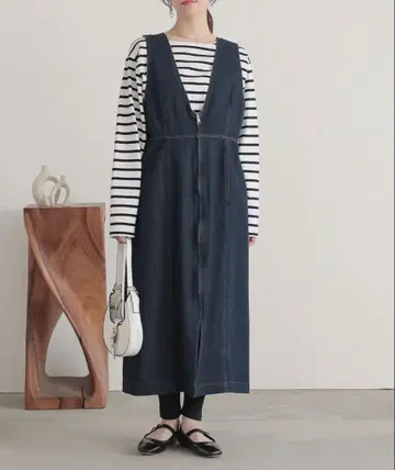 n'OrLABEL 오샤레 워커 프론트 지퍼 데님 점프수트 사이즈 1