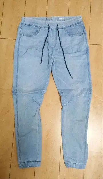 DAYFLOW 데님 조거 팬츠 라이트 블루