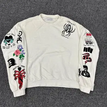 129 플래그스타프 F-LAGSTUF-F 크루넥 맨투맨 M 화이트