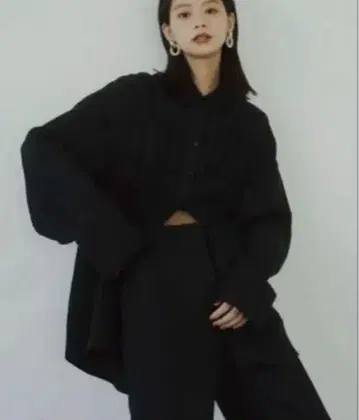 Knuth Marf 크누스머프 쉬링 셔츠 블랙