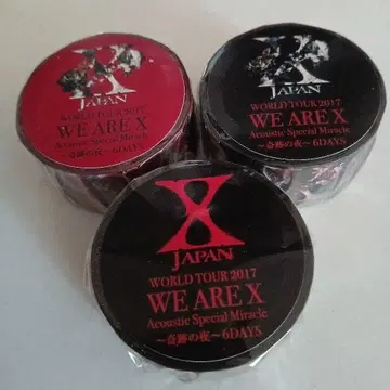 WE ARE X 한정판 마스킹 테이프 3종 세트 X JAPAN
