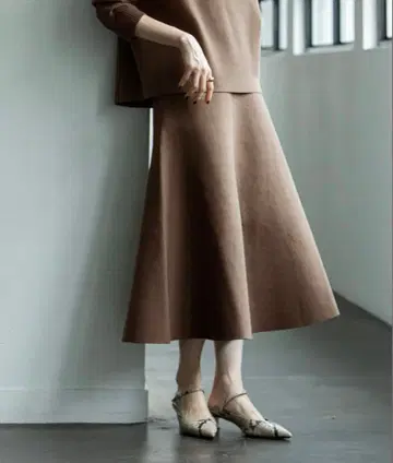 MINA 더블 페이스 니트 스커트 2