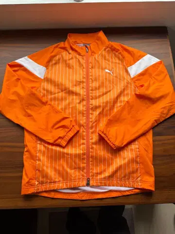 PUMA 오렌지 스트라이프 저지