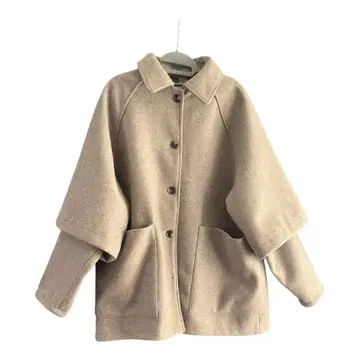 레이어드 슬리브 스텐카라 코트