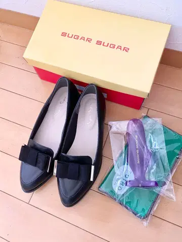 리본 펌프스 SUGAR SUGAR 슈가슈가 블랙