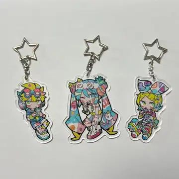 테라다 테라 하츠네 미쿠 카가미네 린 카가미네 렌 아크릴 키링 세트