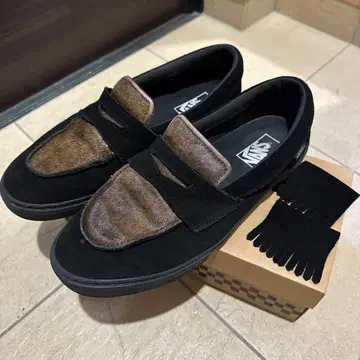 VANS 벨크로 스니커즈 블랙/브라운 스니퍼