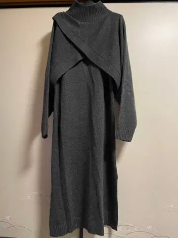 빔즈하트 레이어드 니트 롱 원피스