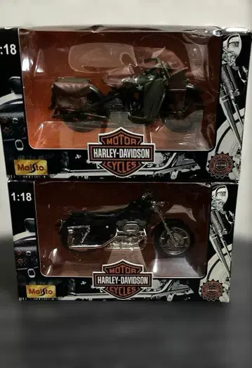 Maisto 마이스트 할리데이비슨 1:18 스케일 2대 세트