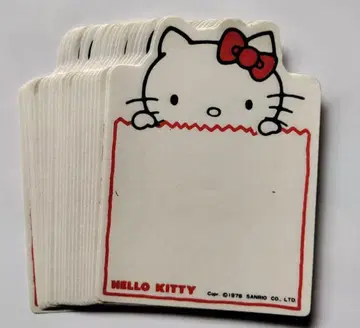 산리오 헬로키티 1976년제 메모 용지 24매 쇼와 레트로 레어