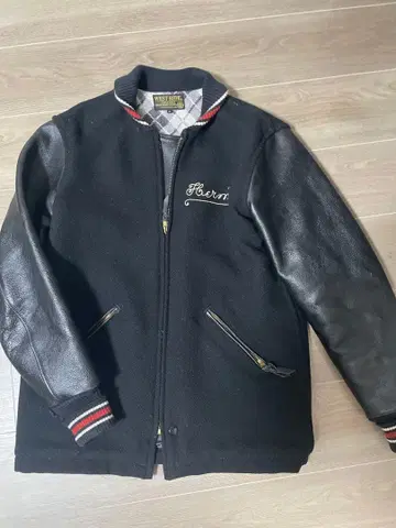 WEST RIDE 바시티 자켓 38 블랙