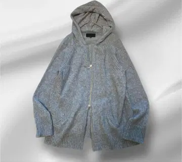 빅 사이즈! UNTITLED / 울/알파카/니트 더블 지퍼 후드티