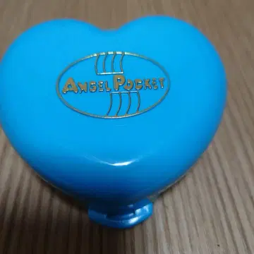 엔젤포켓 레인보우 컬러 요정 하늘색 집 하트형 블루