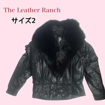 더 레더 랜치 가죽 자켓 퍼 포함 3way 블랙