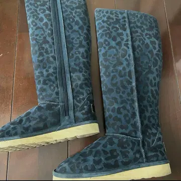 히스테릭 게라머 롱 부츠 23.5 레어 스컬 레오파드
