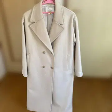 저널 스탠다드 레리움 베이지 더블 브레스트 롱 코트