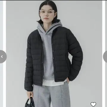 코카 디태처블 이너 다운 M 사이즈 블랙 새상품