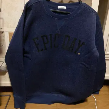 새상품 BAYFLOW EPIC DAY 네이비 맨투맨