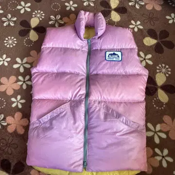 KLUANE 핑크 다운 베스트 크루아네 캐나다제 덕 다운 레어
