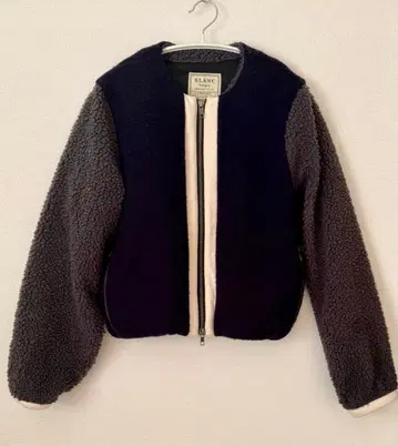 BLANCbasque 노카라 블루종 플리스 보아