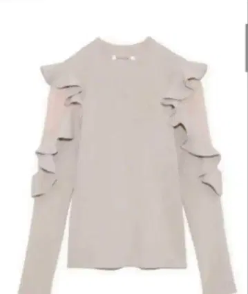 SNIDEL 프릴 소매 니트 풀오버