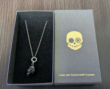 [ 거의 미사용 ] 스와로브스키 스컬 목걸이