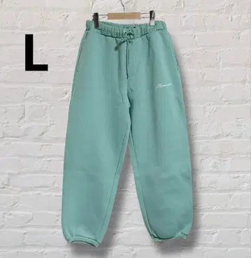 미사용 새상품 마나스태쉬 스웨트 팬츠 터콰이즈 블루 L