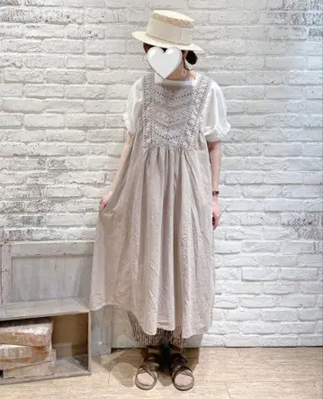 사만사 모스모스 슬리브리스 레이스 원피스