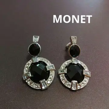 MONET 드롭 귀걸이 블랙