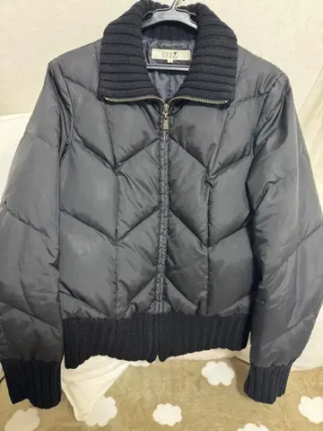 23구 퀼팅 점퍼 40 블랙