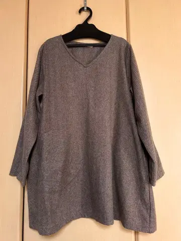 코타케 마사 [자란자란] 트위드풍 루즈핏 튜닉 울