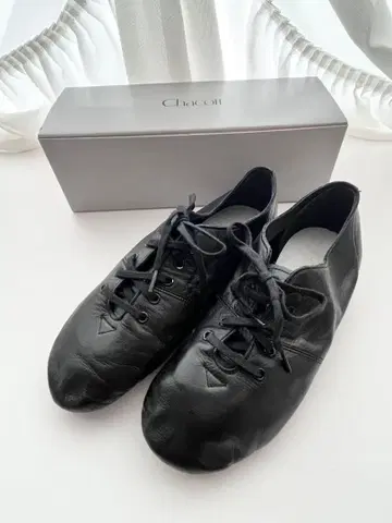 chacott 로우컷 플리츠 재즈 슈즈 (가죽 밑창)