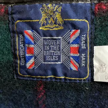 빈티지 영국제 글렌체크 머플러 담요 무릎담요