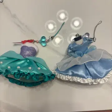 디즈니 아리엘 신데렐라 의상 스트랩 세트 스마트폰 클리너