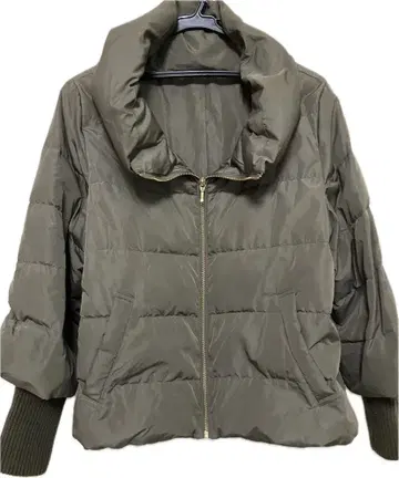 PASSIONE 파시오네 소매 리브 숏 다운 42 13호