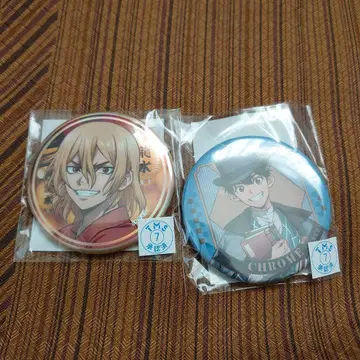 Dr.STONE 닥터스톤 복권 캔뱃지 나나미 류스이 크롬 세트