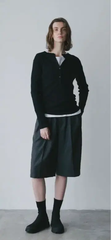 HER 다크 그레이 하프 팬츠 M 사이즈 상당 사이즈 2